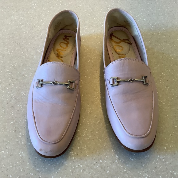 Sam Edelman Loraine Horsebit Pink Leather Loafers Size 7.5 Classic Flats - Picture 2 of 10